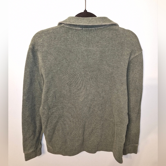 Ralph Lauren Olive Green Zip-Up Sweater - Picture 4 of 4